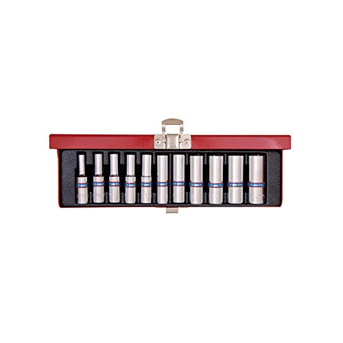 King Tony 2511Mr 6 Punti Per Chiave A Bussola Profonda, 1/4 ", Set Da 11
