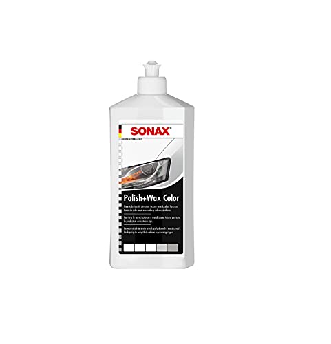 Sonax Polish & Wax Color White Polish Con Pigmenti Colorati E Componenti In Cera, 500 Ml, Articolo Numero 02960000-820
