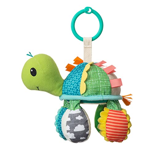 Infantino Go Gaga Turtle Mirror Pal, Sensoriale Per Passeggino E Carrozzina, Giocattolo Peek-A-Boo, Multicolore, M, 316003