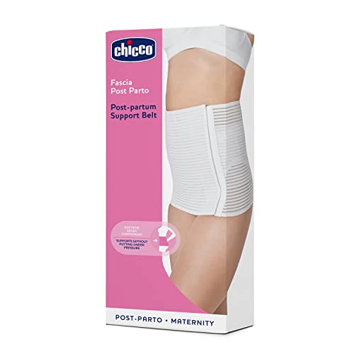 Chicco Fascia Postpartum, Cintura Gravidanza, Aiutana A Sostenere E Contenere La Zona Addominale Senza Comprimere, In Tessuto Traspirante Con Pratica