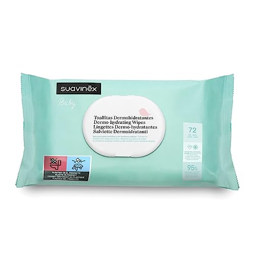 Suavinex 72 Salviette Umidificate Idratanti Neonato, Anche Per Pelle Atopica , Con Aloe E Camomilla