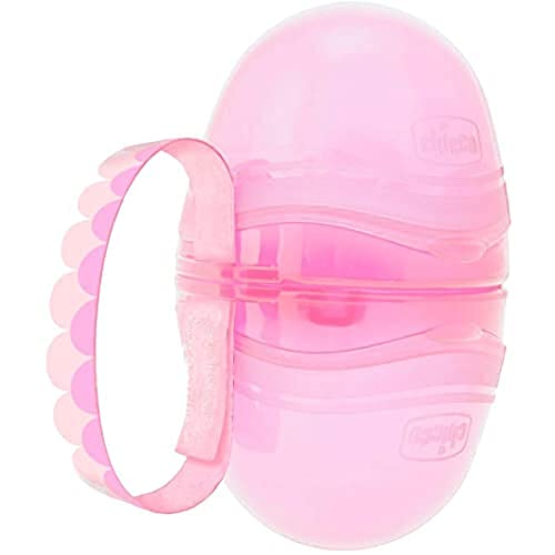 Chicco Portasucchietto Doppio, Portaciuccio Neonato, Versatile E Igienico, Facile Da Agganciare, Starilizzabile, Rosa, 0 Mesi+