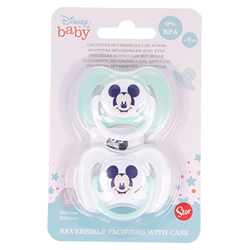 Set Di 2 Ciuccio In Silicone Per Bambini Da +6 Mesi - Senza Bpa |Cool Like Mickey