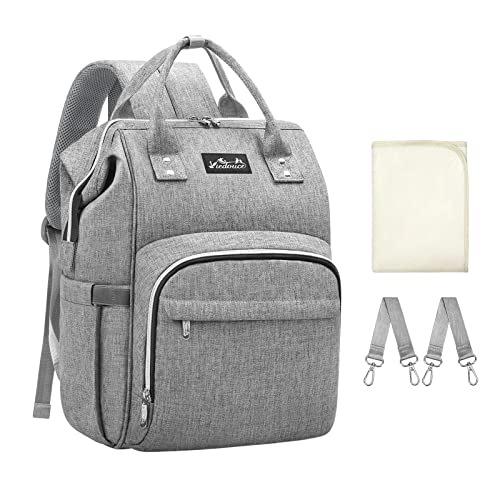 Viedouce Borsa Per Pannolini Zaino Fasciatoio, Zaino Mamma,Impermeabile Resistente Ai Graffi Stoffa Oxford Grande Capacità Borsa, Con Fasciatoio Porta