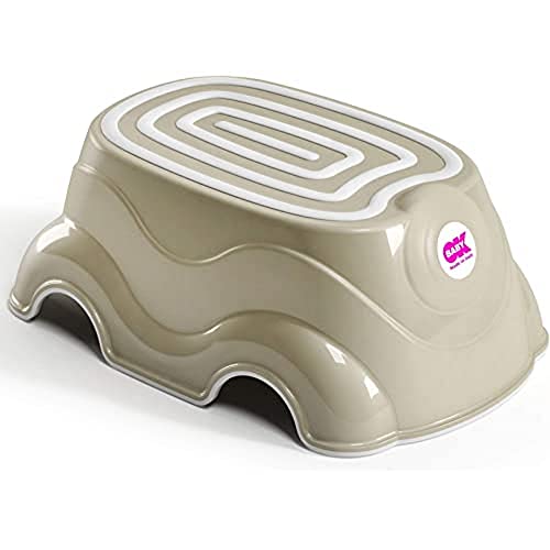 Okbaby Herbie Pedana Sgabello Alzabimbo Con Gomma Antiscivolo Per Bambini, Grigio