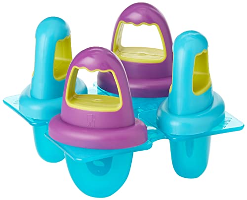 Nuk Fresh Foods Formine Per Ghiaccioli Per Bambini | 4 Formine Mini Per Ghiaccioli Facili Da Impugnare | Ideali Durante La Dentizione | Dai 6 Mesi In