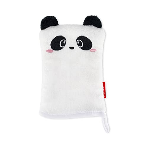 Legami - Guanto Struccante, Riutilizzabile, Tessuto Morbido, Rimuove Il Trucco Dal Viso, Lavabile, Anallergico, Ecologico, 12X19 Cm, Tema Panda