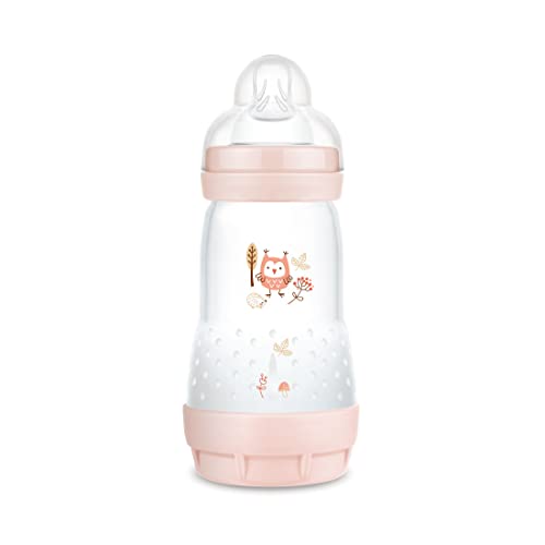 Mam Biberon Easy Start Anticolica, Con Tettarella In Silicone Skinsofttm, 2+ Mesi, 260 Ml, Rosa