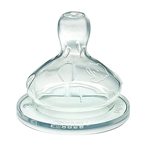 Bébé Confort Tettarella Maternity A Base Larga In Silicone, Flusso Lento-Medio, 0-12 Mesi, Misura 1, 2 Pezzi