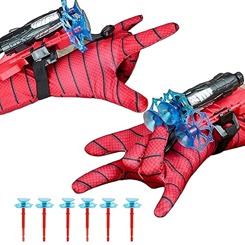 Xinchen Set Di 2 Launcher Glove Guanti Launcher Per Giochi Per Bambini Guanti Lanciatori Spiderman Glove Guanti Di Spider Man Bambino Spider Man Toys