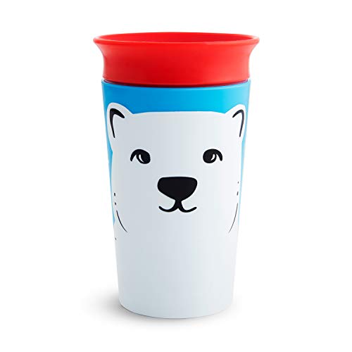 Munchkin Miracle 360 Wildlove Sippy Cup, 9 Oz / 266 Ml, Polar Bear