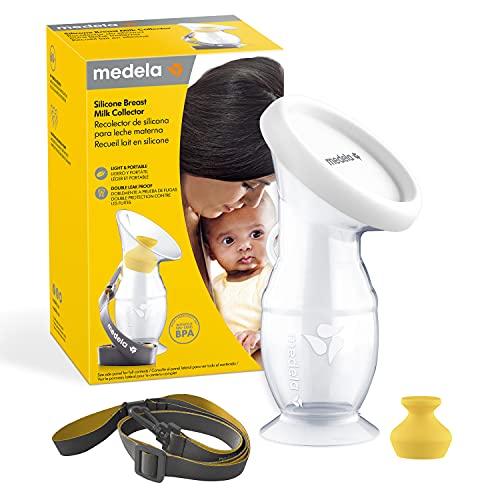 Medela Raccoglitore Latte Materno Per Mamme Che Allattano Al Seno, Raccoglilatte In Silicone, Con Base Con Ventosa E Coperchio Per La Conservazione, P
