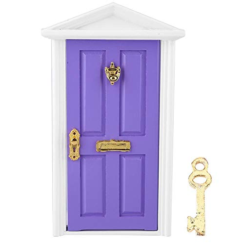 1:12 Porta Di Legno Per Casa Bambole Miniatura Simulazione Mini Porte Paesaggio Giocattoli Decorazione Ornamento Compleanno Natale Regalo Per 3 4 5 6