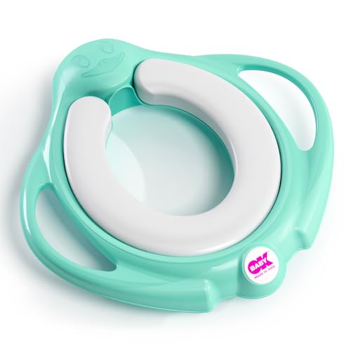 Okbaby Pinguo Soft - Riduttore Per Wc Con Morbida Seduta Imbottita - Azzurro