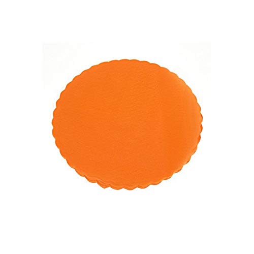 Set 50 Pz Tulle Veli Fiore Tondi D 24 Bomboniera Bomboniere Colore Arancio