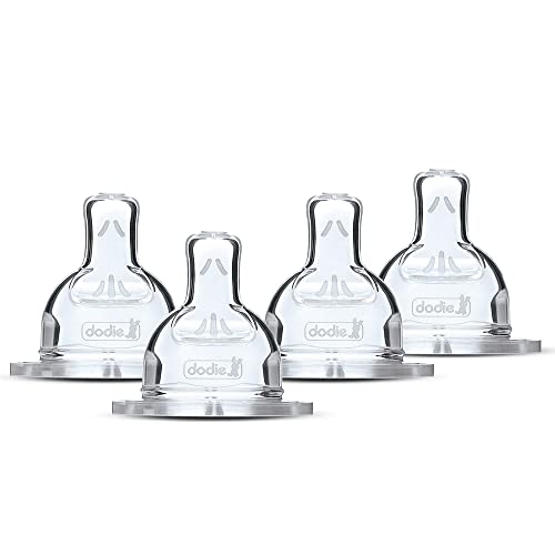 Dodie Set Di 4 Tettarelle Piatte Anti-Colica Sensation Portata 5 - Speciale