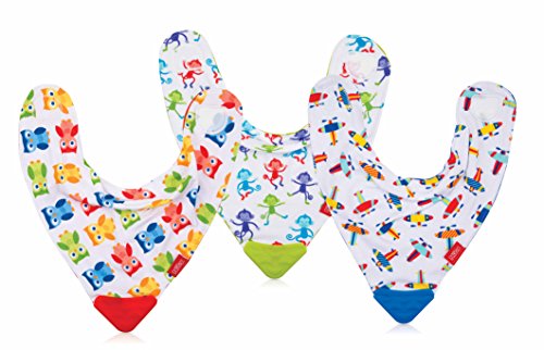 Nuby Id4290 Bandana Bavaglino Con Massaggiagengive, Modelli Assortiti