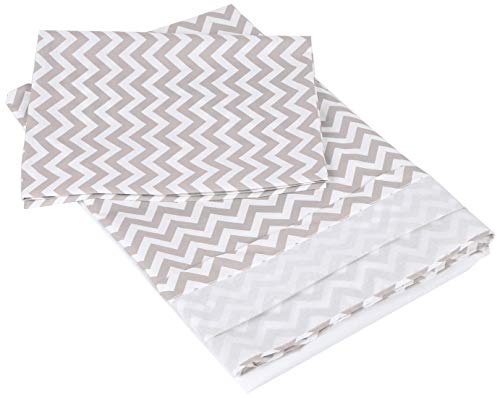 Italbaby 020.1006-004 Completo Lettino Da 3 Pezzi Zigzag Tortora