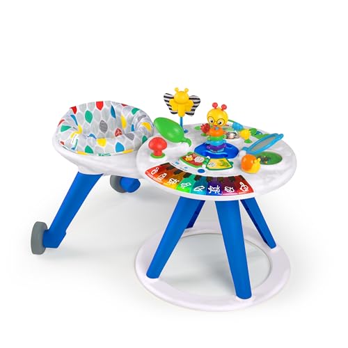Baby Einstein Centro Attività E Tavolo, Around We Grow, Girello Evolutivo, Stazione Giochi Rimovibile, Multilingue, Sedile Girevole A 360°, Altezza Re