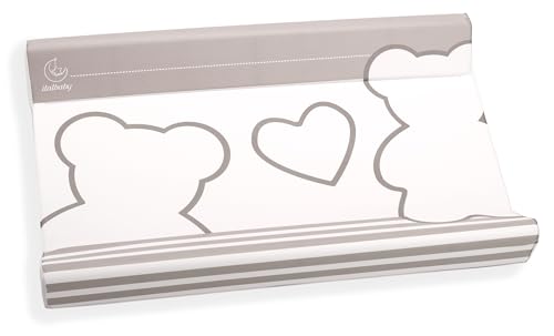 Materassino Fasciatoio In Pvc 2 Lati, Per Il Cambio Del Pannolino, Universale, Misura Cm 49X81X10, Made In Italy, Italbaby Matisse Choco