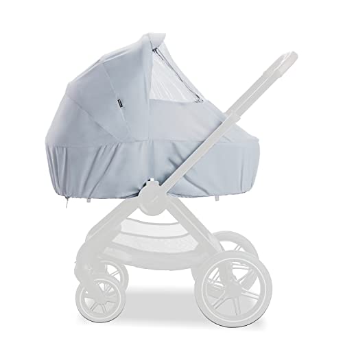 Hauck Parapioggia Per Passeggino E Navicella Walk N Care - Copertura Pioggia Passeggino Universale Con Finestra, Regolabile E Pieghevole - Grigio