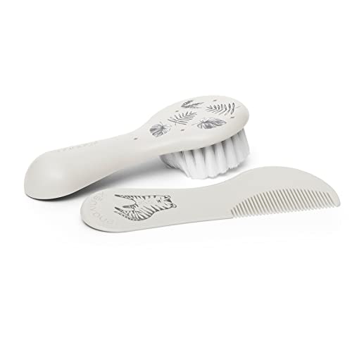 Suavinex Set Spazzola E Pettine Per Neonati E Bambini - Idea Regalo - Bianco