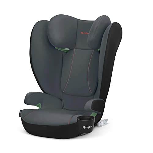 Cybex Silver Seggiolino Auto Solution B2 I-Fix, Con Porta Bevande, Per Auto Con O Senza Isofix, Da 15 A 50 Kg Circa, Da Circa 3 A 12 Anni, Steel Grey