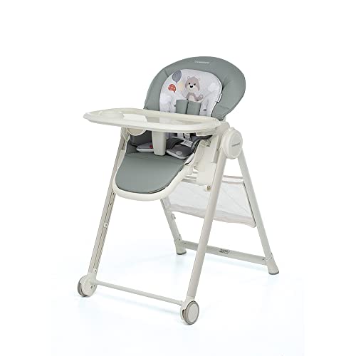 Foppapedretti Seggiolone Sdraietta Misterchef, Bambini Da 0 A 3 Anni (Fino A 15 Kg), Seduta/Poggiapiedi/Schienale Regolabili, Cesto Porta Oggetti, Sta
