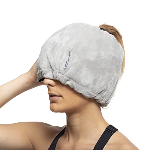 Innovagoods - Cuffia In Gel Per Emicrania E Rilassamento, Effetto Caldo E Freddo, Design Ergonomico, 4 Sacchetti Gel Rimovibili, Universale Unisex, Gr
