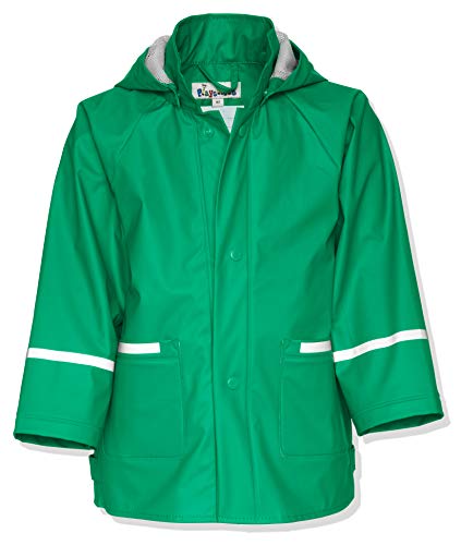 Playshoes Giacca Da Pioggia, Abbigliamento Antipioggia Antivento E Impermeabile Unisex - Bambini E Ragazzi, Verde, 104