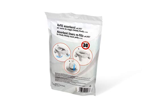 Okbaby - Set Di Ricariche Per Il Vasino Roady - 30 Pezzi, 0.2 Kilograms, 1 Pacco, 1