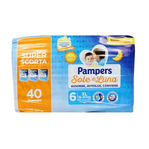 Pampers Sole&Luna Super Scorta 6^ 15-30 Xl