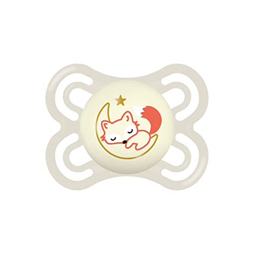 Mam Perfect Night Ciuccio Luminoso In Silicone Skinsoft Con Custodia Porta Succhietto, 2-6 Mesi, Neutro