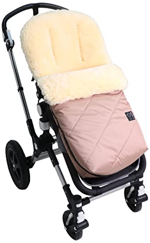 Kaiser 6542031 - Sacco Nanna Per Passeggino, Con Pelliccia Di Agnello, Colore: Sabbia