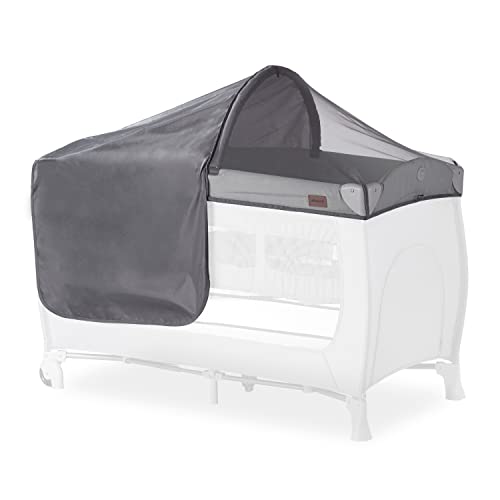 Hauck Zanzariera E Parasole Travel Bed Canopy - Per Lettino Da Viaggio Con Protezione Uv 50+, Traspirante E Facile Da Fissare, Pieghevole - Grigio