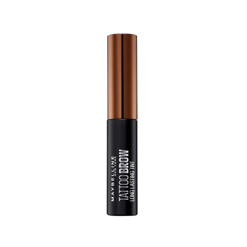 Maybelline New York Tinta Sopracciglia Semipermanente Tattoo Brow Peel-Off, Risultato Definito Fino A 3 Giorni, Light Brown (01), 4,6 G