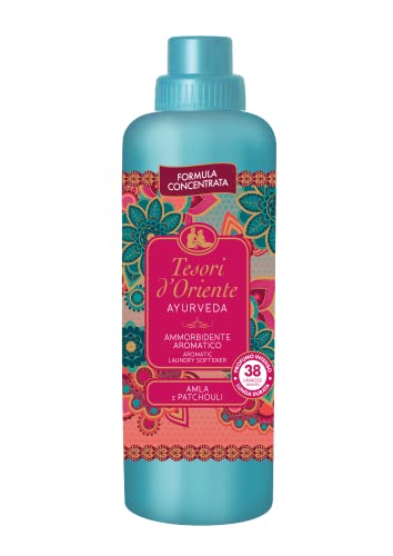 Tesori D'Oriente - Ammorbidente Lavatrice Concentrato Ayurveda, Dalle Note Di Amla E Patchouli, Fino A 38 Lavaggi, Con Preziose Microcapsule Per Capi