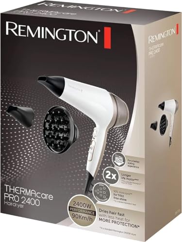 Remington Thermacare Pro 2400 - Asciugacapelli 2200 W, Colore: Bianco