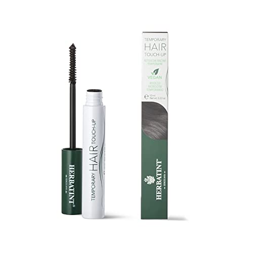 Herbatint Temporary Hair Touch-Up Castano Scuro - Mascara Ritocco Ricrescita Capelli Istantaneo, Copertura Temporanea, 93% Ingredienti Di Origine Natu