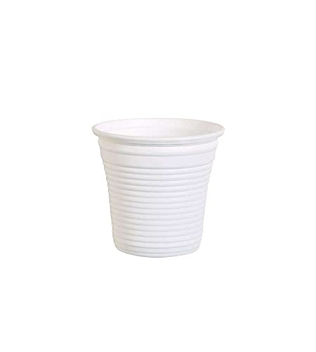Bibo Natural 50 Bicchieri Caffe' Bianchi Biodegradabili E Compostabili 80 Cc