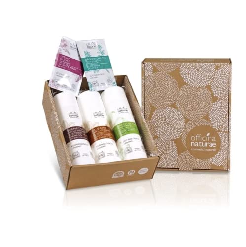 Officina Naturae Gift Box Via Lo Stress Shampoo Capelli Stressati 200 Ml + Balsamo Capelli Stressati 200 Ml + Bagnoschiuma Tonificante 200 Ml Vegano