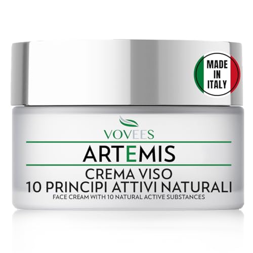 Vovees Artemis Crema Viso Antirughe Idratante Bio Con Acido Ialuronico Puro Per Giorno E Notte, 50Ml