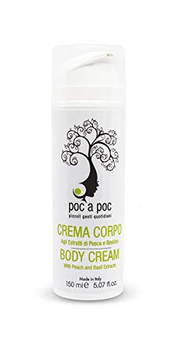 Poc A Poc Crema Corpo Nutriente Agli Estratti Di Pesca E Basilico, Con Burro Di Karitè, Olio Di Jojoba, Olio Di Germe Di Grano. Formato 150Ml