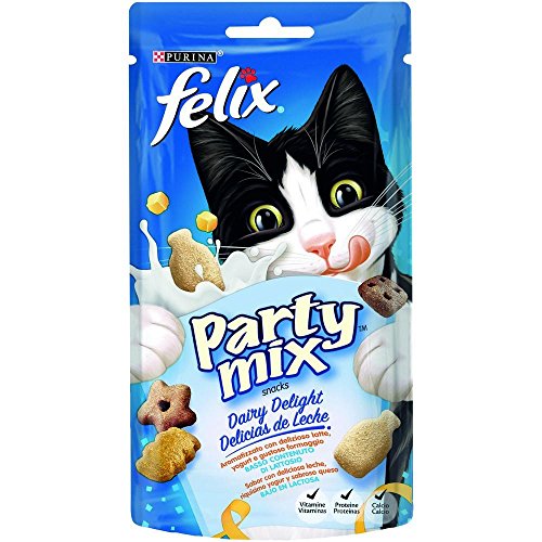 Felix Party Mix Dairy Delight Snacks Per Gatti 60Gr Purina