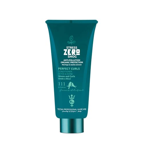Tecna - Stress Zero Smog Perfect Curls Condizionante Elasticizzante Per Capelli Ricci Per Donna, Formato Da 200 Ml