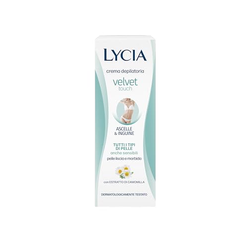 Lycia - Crema Depilatoria Donna Ascelle E Inguine, Velvet Touch, Con Proteine Della Seta, 100Ml
