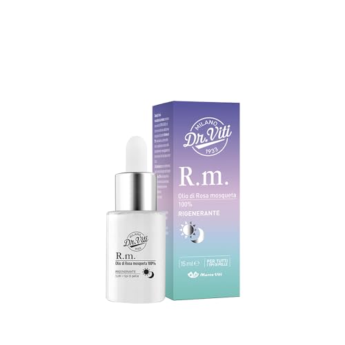 Marco Viti Olio Di Rosa Mosqueta 100% Booster Rigenerante Pelle Sana, 15Ml