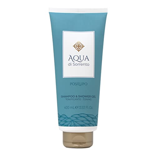 Aqua Di Sorrento Posillipo Shower Gel | Shampoo & Shower Gel Tonificante, Gel Doccia Con Profumo Energizzante, Bergamotto, Zenzero, Patchouli E Legno 