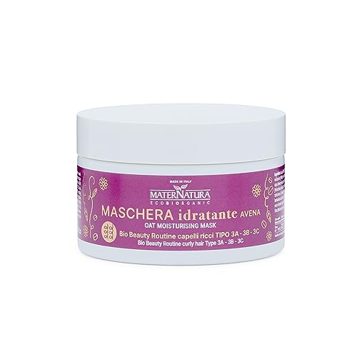 Maternatura Maschera Idratante Capelli Ricci All’Avena - Bio - Made In Italy - 200 Ml