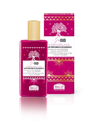 Helan, G Oud, Olio Capelli, Viso E Corpo, Profumato E Illuminante, Per Pelle E Chioma Setosa E Morbida, A Rapido Assorbimento - Secco Idratante Con Li